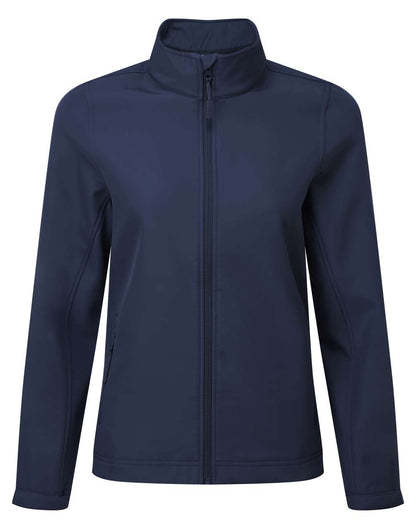 WOMEN’S WINDCHECKER® PRINTABLE & RECYCLED SOFTSHELL JACKET - Navy - colorimageurl