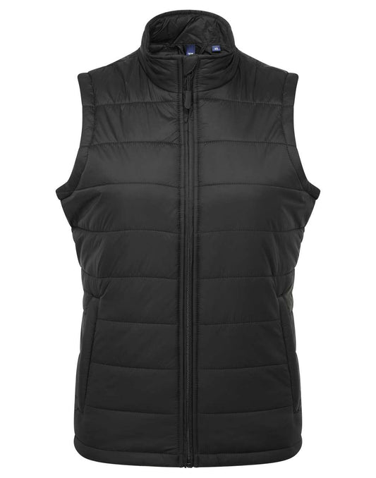 WOMEN'S 'RECYCLIGHT' PADDED GILET - Black - colorimageurl