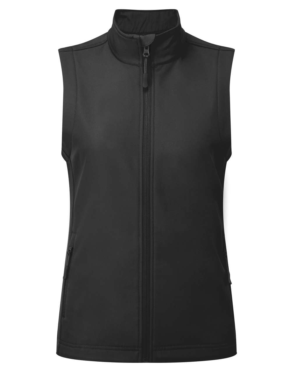WOMEN’S WINDCHECKER® PRINTABLE & RECYCLED SOFTSHELL GILET - Black - colorimageurl