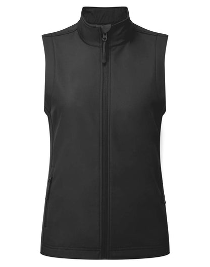 WOMEN’S WINDCHECKER® PRINTABLE & RECYCLED SOFTSHELL GILET - Black - colorimageurl
