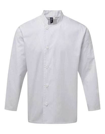 'ESSENTIAL' LONG SLEEVE CHEF'S JACKET - White - colorimageurl