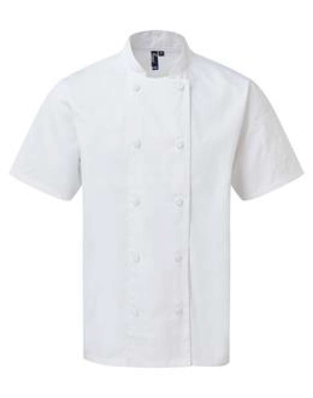 CHEF'S COOLCHECKER® SHORT SLEEVE JACKET - White - colorimageurl