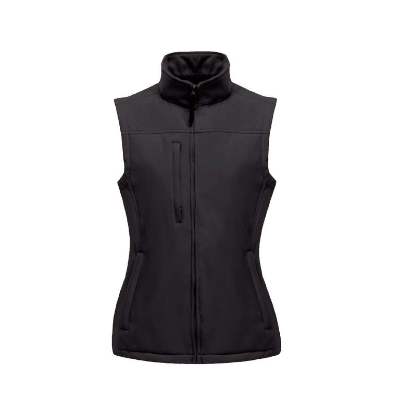 WOMEN'S FLUX SOFTSHELL BODYWARMER - All Black - Main