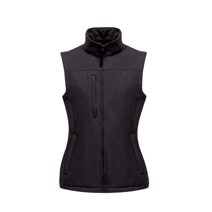 WOMEN'S FLUX SOFTSHELL BODYWARMER - All Black - Main