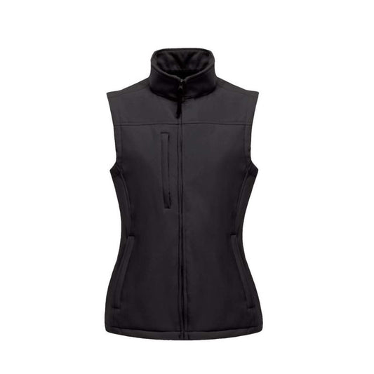 WOMEN'S FLUX SOFTSHELL BODYWARMER - All Black - Main