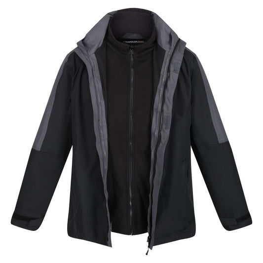 MEN'S DEFENDER III WATERPROOF 3-IN-1 JACKET - Black/Seal Grey - Main