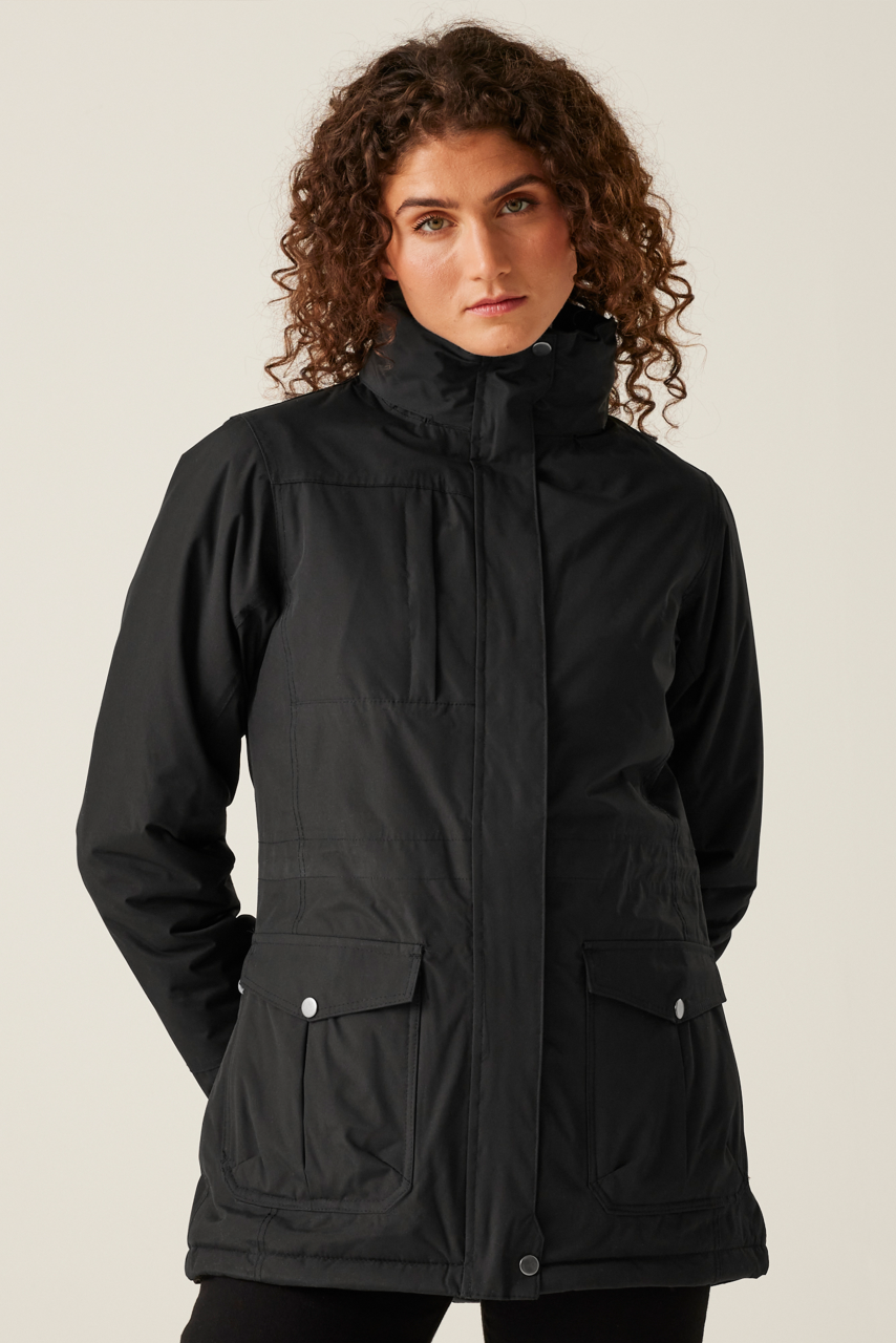 WOMEN'S DARBY III INSULATED PARKA JACKET - Black - modelimageurl