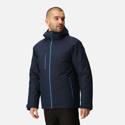 NAVIGATE WATERPROOF INSULATED JACKET - Black/New Royal - modelimageurl