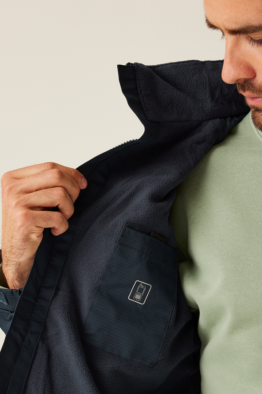 HUDSON MEN - FLEECE-LINED JACKET - Black - Additional