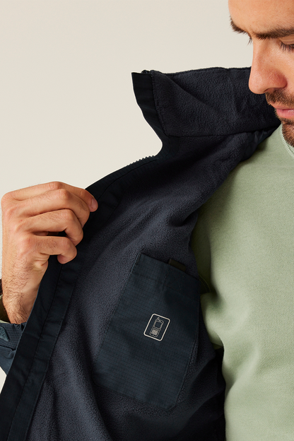 HUDSON MEN - FLEECE-LINED JACKET - Black - Additional