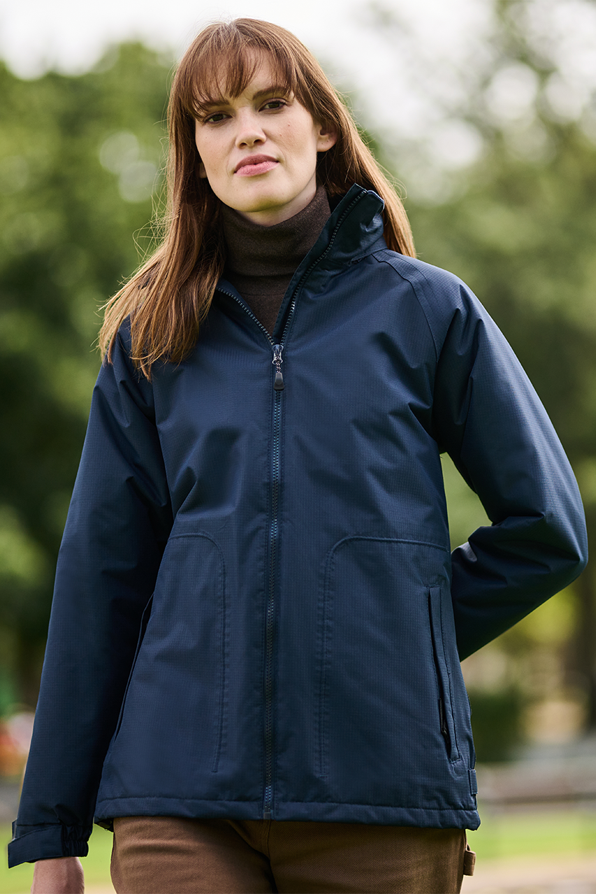 HUDSON WOMEN - FLEECE-LINED JACKET - Black - Model