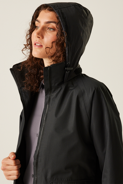 HUDSON WOMEN - FLEECE-LINED JACKET - Black - Additional
