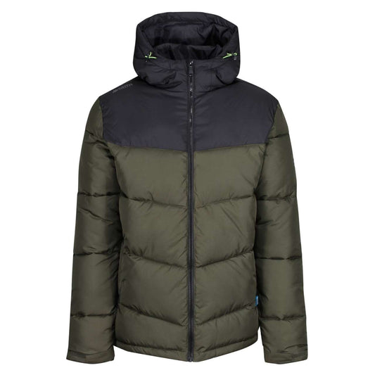 TACTICAL REGIME INSULATED JACKET - Dark Khaki/Black - colorimageurl