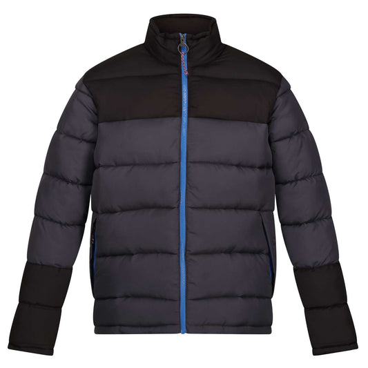 VINTAGE PUFFER JACKET - Seal Grey/Black - colorimageurl