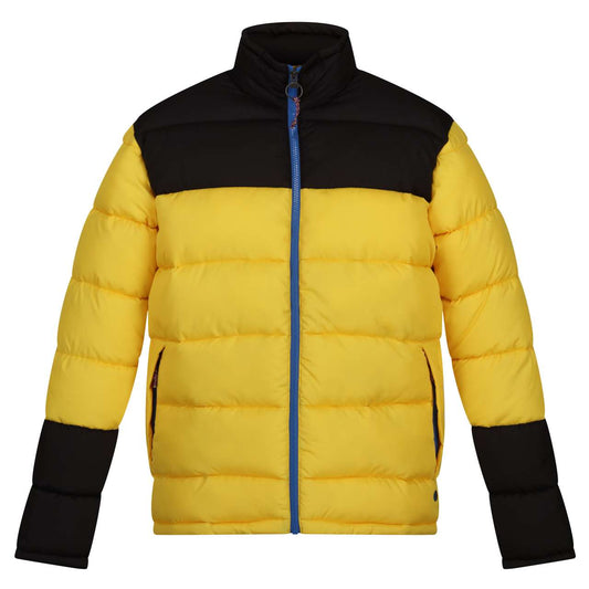VINTAGE PUFFER JACKET - Solar/Black - colorimageurl