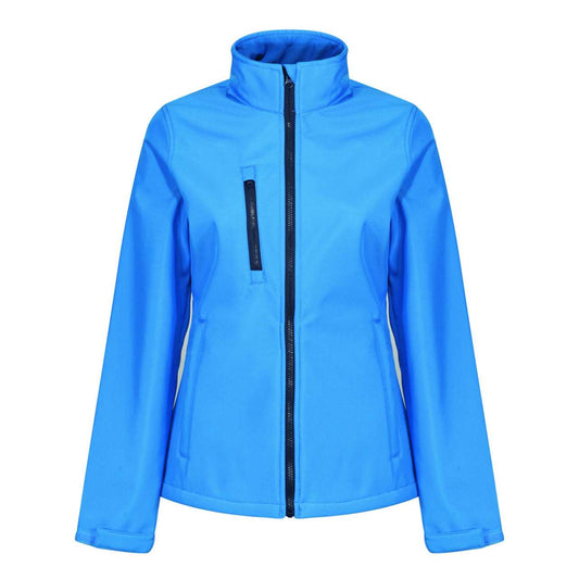 WOMEN'S ABLAZE 3 LAYER PRINTABLE SOFTSHELL JACKET - French Blue/Navy - colorimageurl