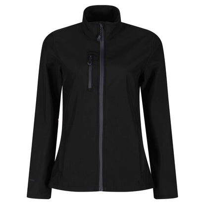 WOMEN'S HONESTLY MADE RECYCLED PRINTABLE SOFTSHELL JACKET - Black - Main
