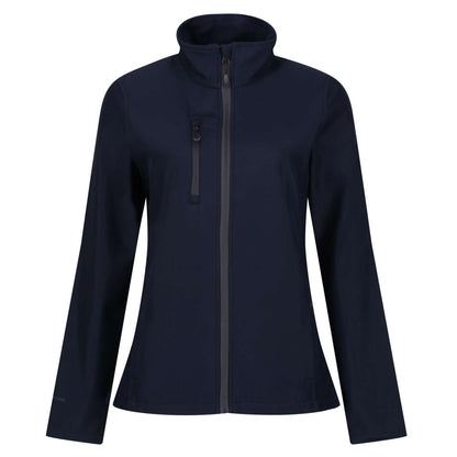 WOMEN'S HONESTLY MADE RECYCLED PRINTABLE SOFTSHELL JACKET - Navy - Main