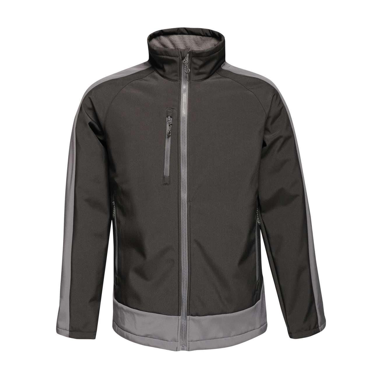 CONTRAST PRINTABLE 3 LAYER SOFTSHELL - Black/Seal Grey - Main