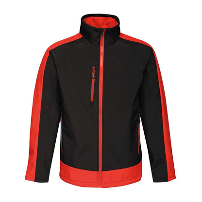 CONTRAST PRINTABLE 3 LAYER SOFTSHELL - Black/Classic Red - colorimageurl