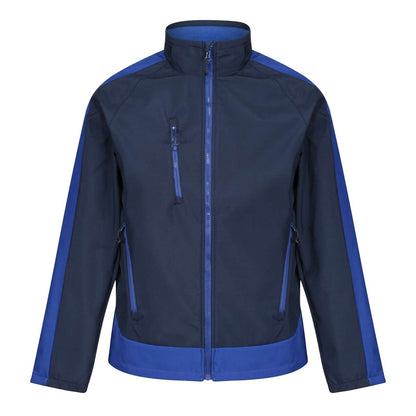 CONTRAST PRINTABLE 3 LAYER SOFTSHELL - Navy/New royal - Main