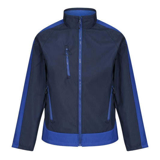 CONTRAST PRINTABLE 3 LAYER SOFTSHELL - Navy/New royal - Main