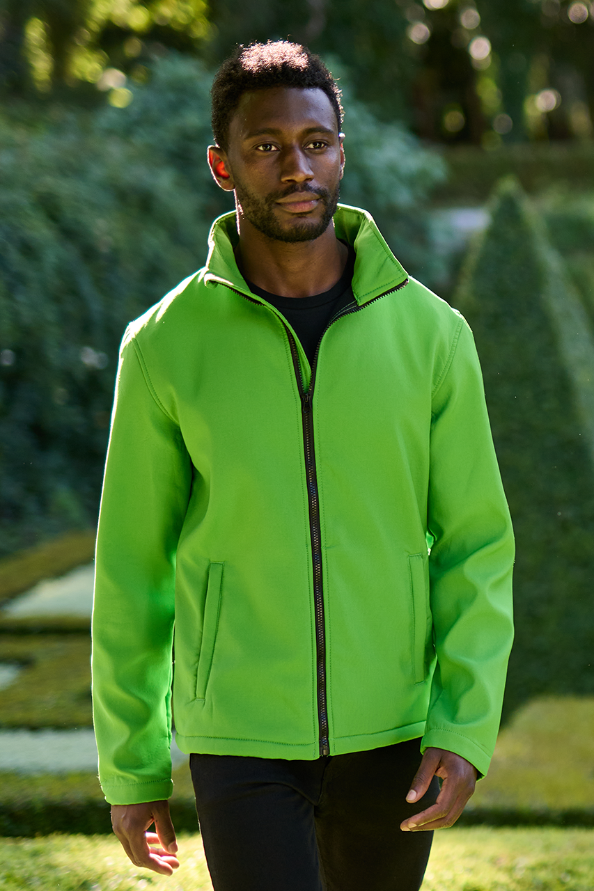 ABLAZE MEN'S PRINTABLE SOFTSHELL - Black/Black - modelimageurl