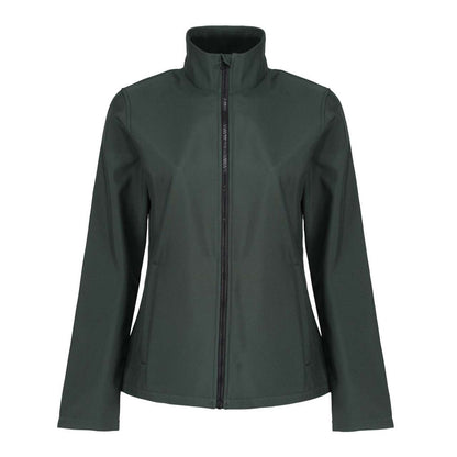 ABLAZE WOMEN'S PRINTABLE SOFTSHELL - Dk Spruce/Black - colorimageurl