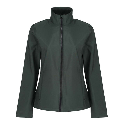ABLAZE WOMEN'S PRINTABLE SOFTSHELL - Dk Spruce/Black - colorimageurl