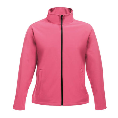ABLAZE WOMEN'S PRINTABLE SOFTSHELL - Hot Pink/Black - colorimageurl