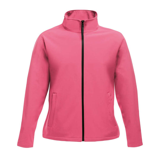 ABLAZE WOMEN'S PRINTABLE SOFTSHELL - Hot Pink/Black - colorimageurl