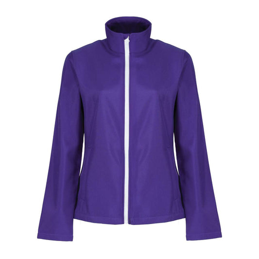 ABLAZE WOMEN'S PRINTABLE SOFTSHELL - Vibrant Purple/Black - colorimageurl