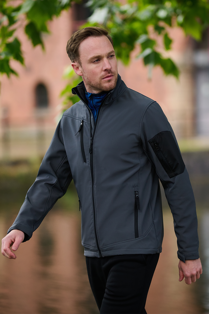 ARCOLA - 3 LAYER MEMBRANE SOFTSHELL - Black/Seal Grey - Model