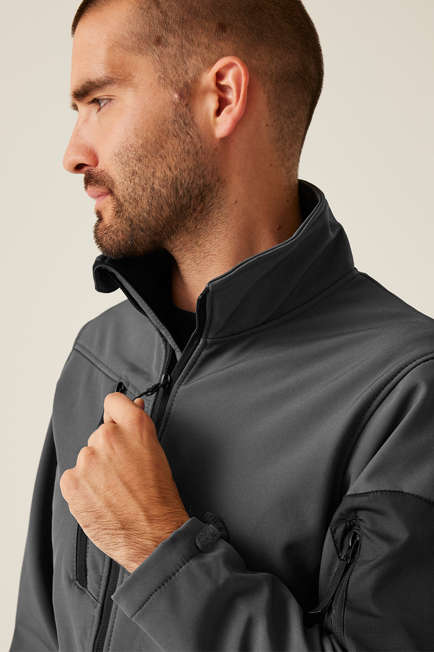 ARCOLA - 3 LAYER MEMBRANE SOFTSHELL - Black/Seal Grey - Additional