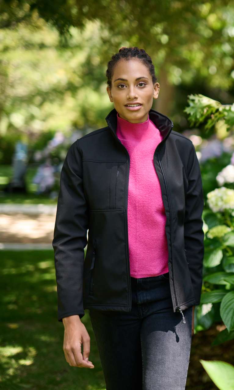WOMEN'S OCTAGON II PRINTABLE 3 LAYER MEMBRANE SOFTSHELL - Black/Black - Model