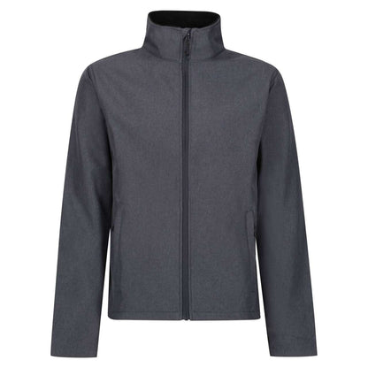 LIMESTONE MARL PRINTABLE SOFTSHELL JACKET - Navy/Black - Model