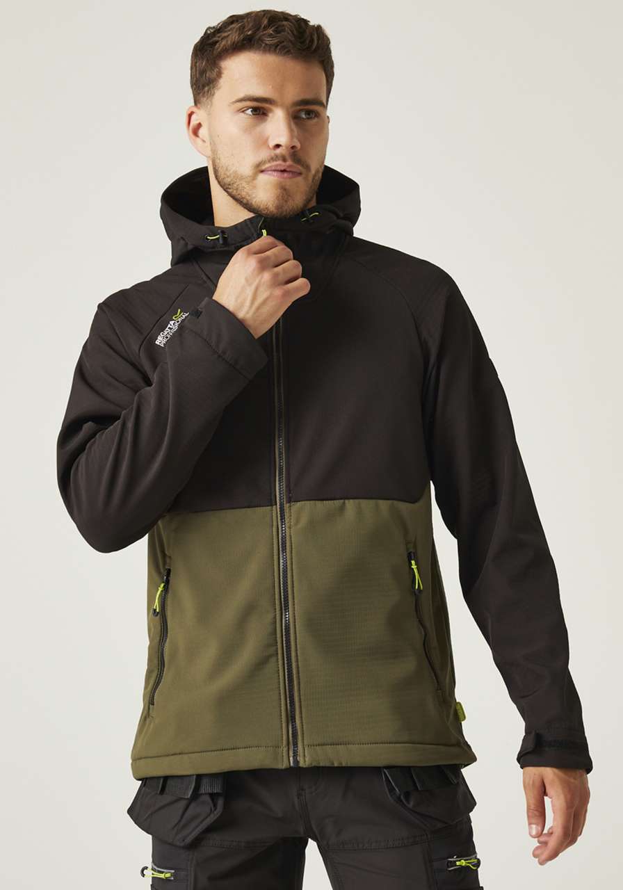 TACTICAL SURRENDER SOFTSHELL - Dark Khaki/Black - modelimageurl