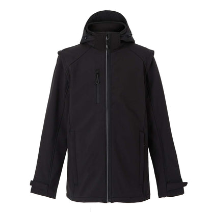 ERASMUS 5-IN-1 SOFTSHELL JACKET - Black/Black - colorimageurl