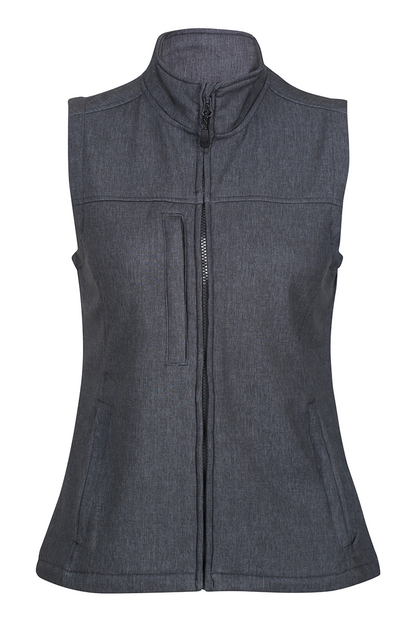 WOMEN'S FLUX SOFTSHELL BODYWARMER - All Black - Model