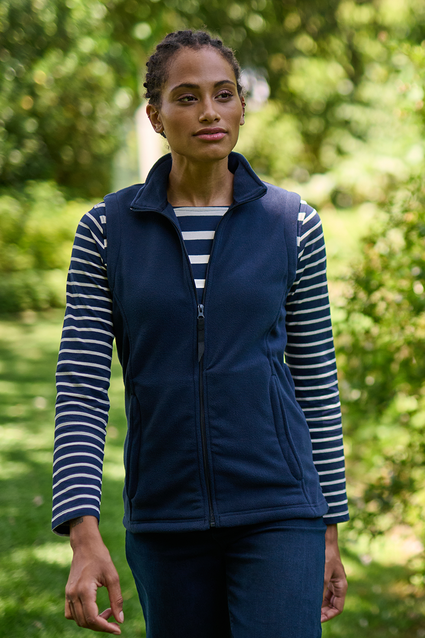 WOMEN'S MICRO - FLEECE BODYWARMER - Classic Red - Model