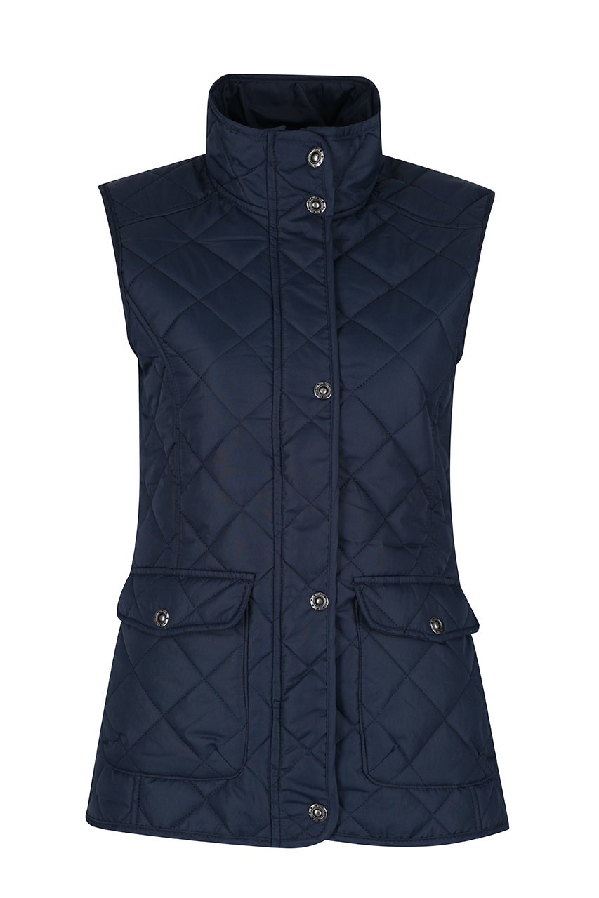 TARAH - DIAMOND QUILT BODYWARMER - Black - Model