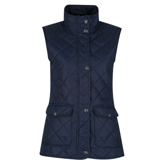 TARAH - DIAMOND QUILT BODYWARMER - Navy - Main