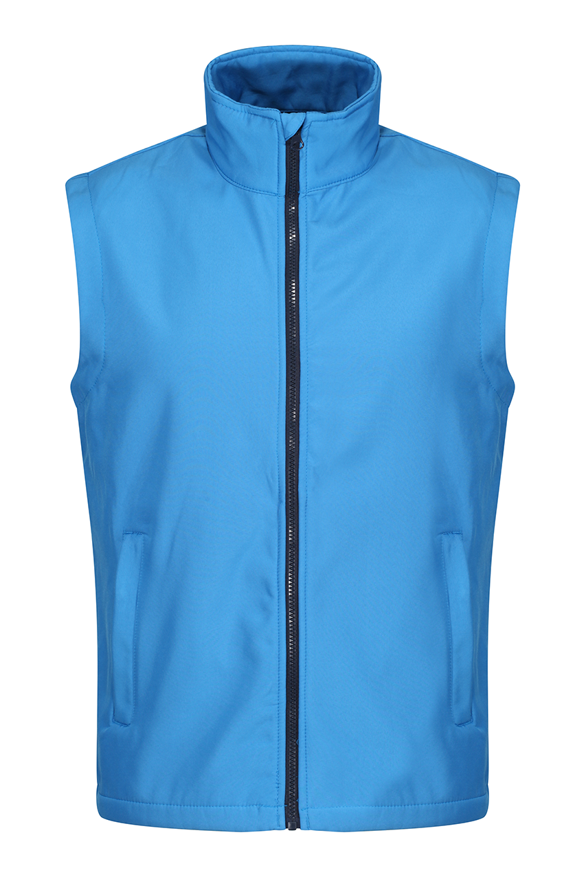 ABLAZE PRINTABLE SOFTSHELL BODYWARMER - French Blue/Navy - Model