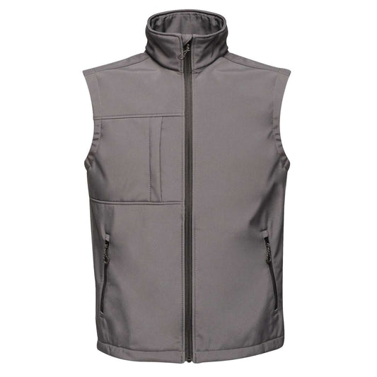 OCTAGON II 3 LAYER PRINTABLE SOFTSHELL BODYWARMER - Seal Grey/Black - Main