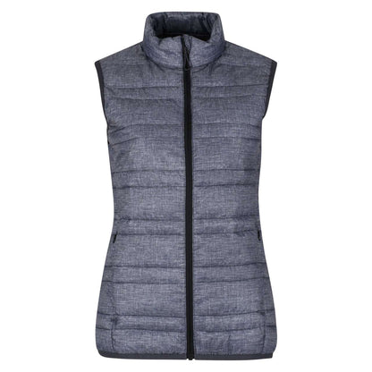 WOMEN'S FIREDOWN DOWN-TOUCH INSULATED BODYWARMER - Grey Marl/Black - colorimageurl