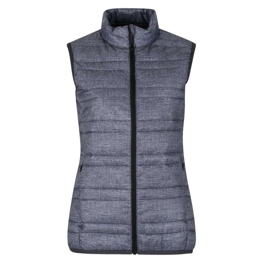 WOMEN'S FIREDOWN DOWN-TOUCH INSULATED BODYWARMER - Grey Marl/Black - colorimageurl