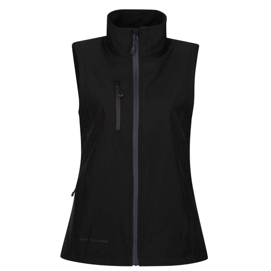 WOMEN'S HONESTLY MADE RECYCLED PRINTABLE SOFTSHELL BODYWARMER - Black - Main