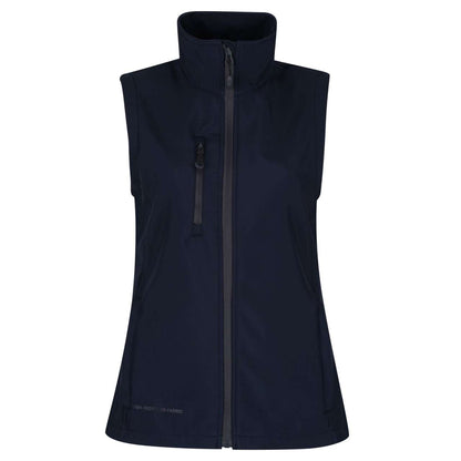 WOMEN'S HONESTLY MADE RECYCLED PRINTABLE SOFTSHELL BODYWARMER - Navy - Main