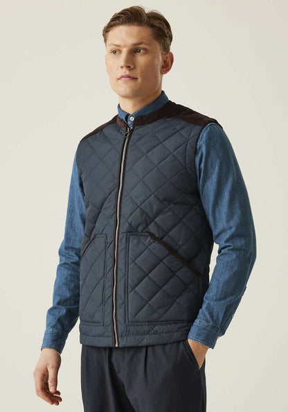 MORETON QUILTED GILET - Black - modelimageurl
