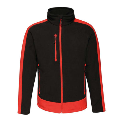CONTRAST 300 FULL ZIP FLEECE - Black/Classic Red - Main